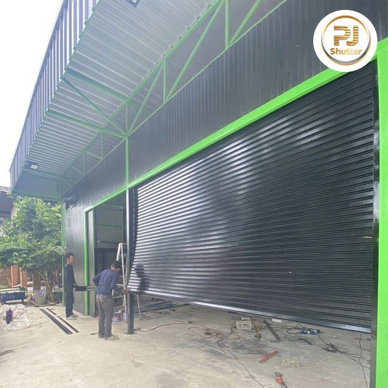 ช่างซ่อมประตูเหล็กม้วนโรงงาน นนทบุรี - ช่างประตูม้วน นนทบุรี พีเจ ชัตเตอร์